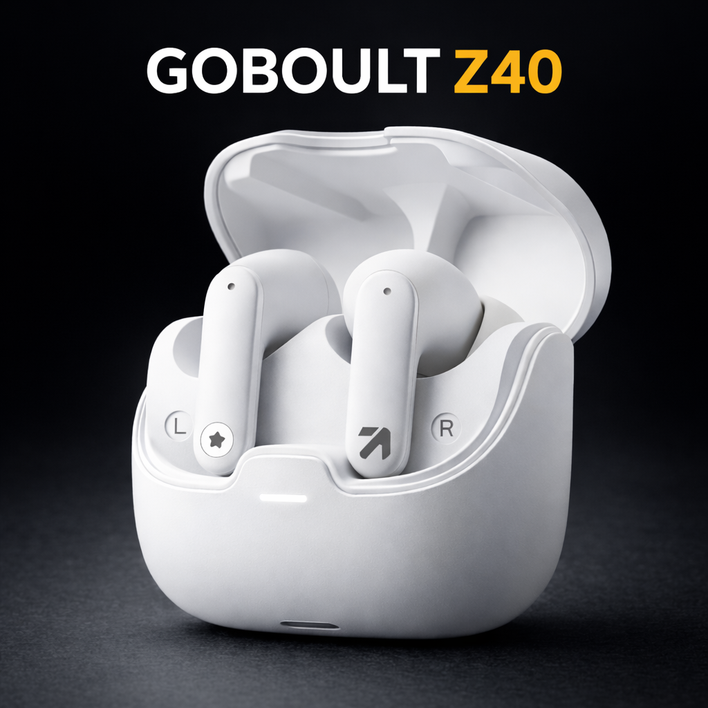 GONOULT Z40 wireless earbuds under ₹1500 – strong bass, solid build, stylish design for music and workouts.